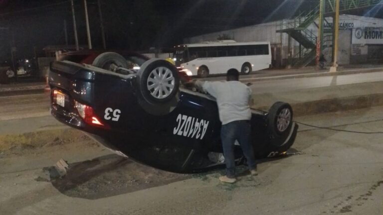 Volcadura de Taxi en Matamoros: Detalles sobre el Accidente Espectacular